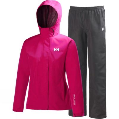 Impermeable Helly Hansen Portland Mujer Rosas - Chile KTG923618